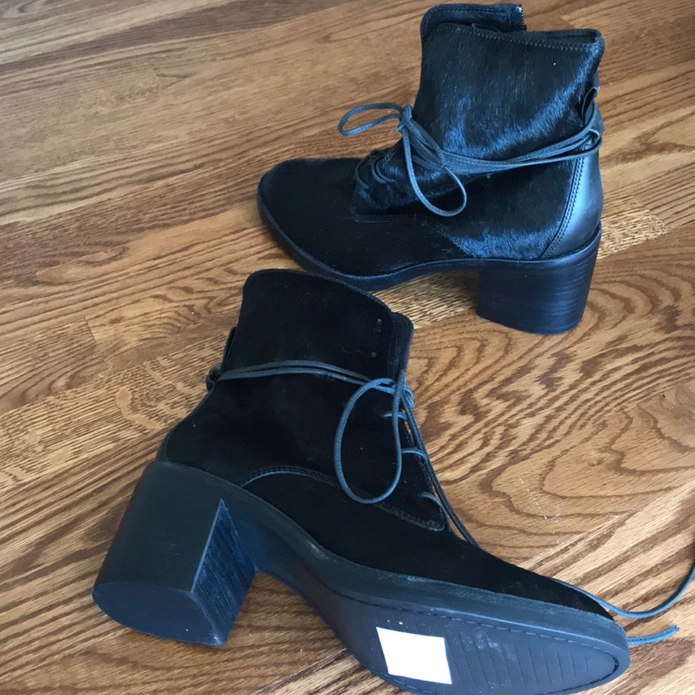 UGG Oriana Exotic Genuine CalfHair Block Heel Boot